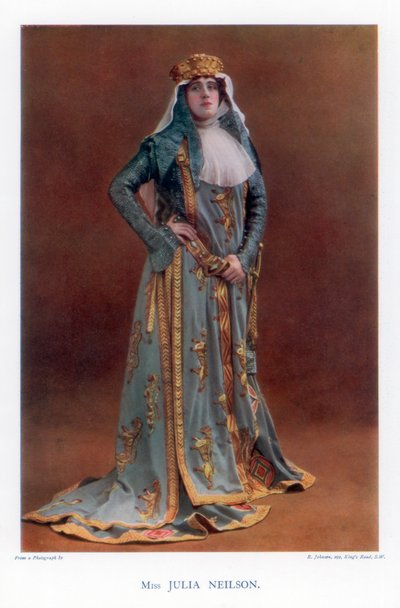 ジュリア・ニールソン、イギリスの女優、1901年。 作： R Johnson