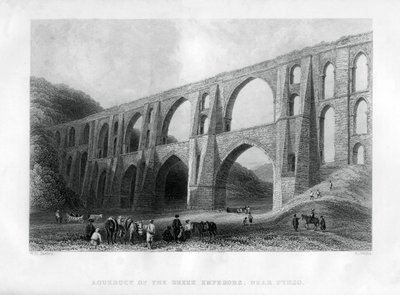 トルコ、ピルゴ近くのギリシャ皇帝の水道橋、1886年。 作： R. Wallis