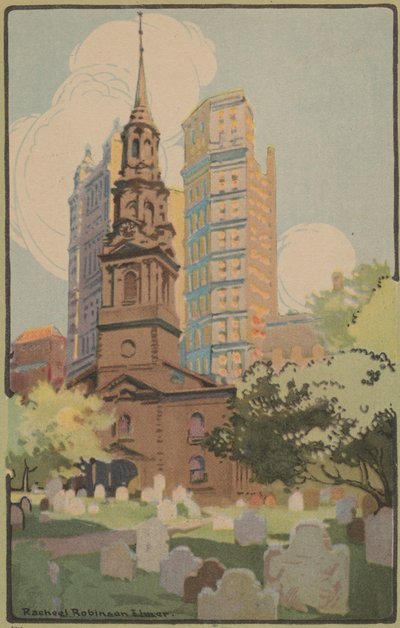 セント・ポール礼拝堂、1914年。 作： Rachael Robinson Elmer