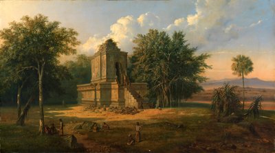 廃墟のジャワ寺院 作： Raden Saleh