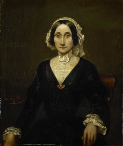 ファン・アルフェン夫人の肖像 作： Raden Saleh