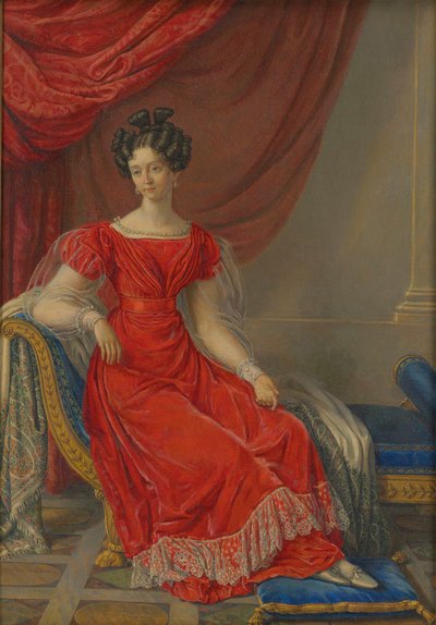 オーストリアのマリア・テレジア 1801-1855、サルデーニャの女王、19 世紀前半.. 作： Raffaelle Giovannetti