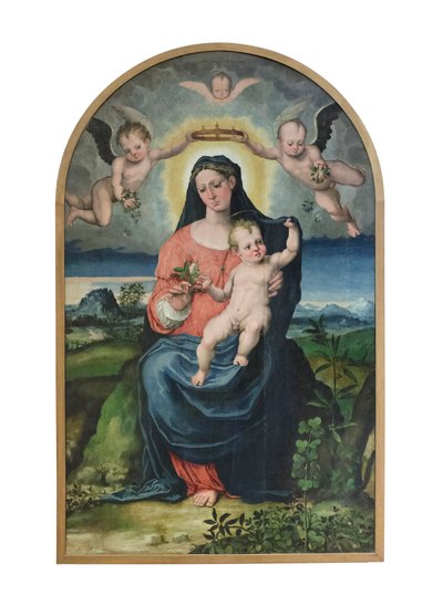 聖母子像 1543年以前（油彩・パネル） 作： Raffaellino di Michelangelo (16th century)
