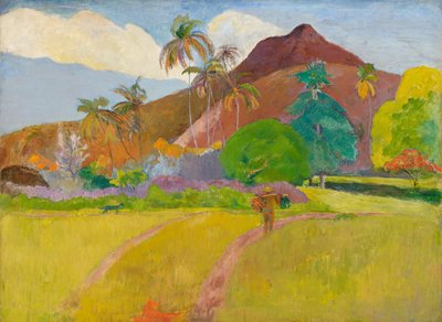 タヒチの風景 作： Paul Gauguin