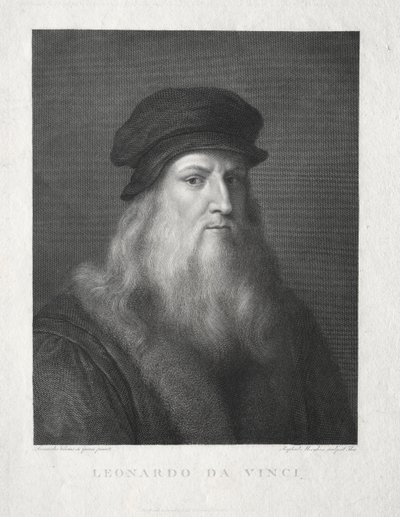 レオナルド・ダ・ヴィンチ。 作： Raffaello Morghen