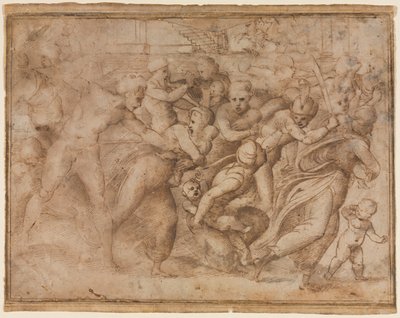 1510年以降の無罪のラファエル虐殺のコピー。 作： Raffaello Sanzio Raphael