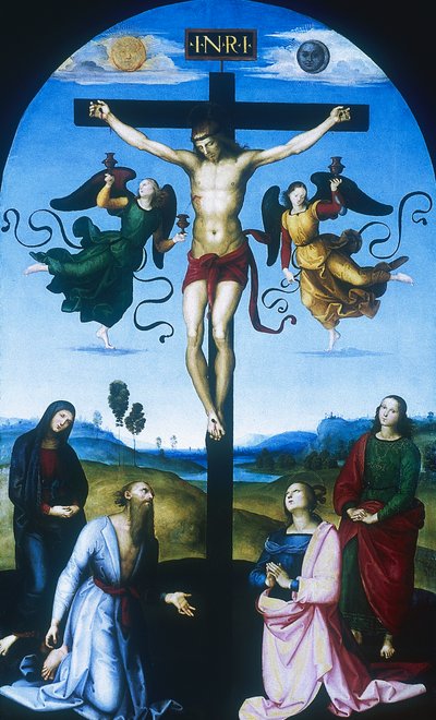 口のはりつけ、c1530 作： Raffaello Sanzio Raphael