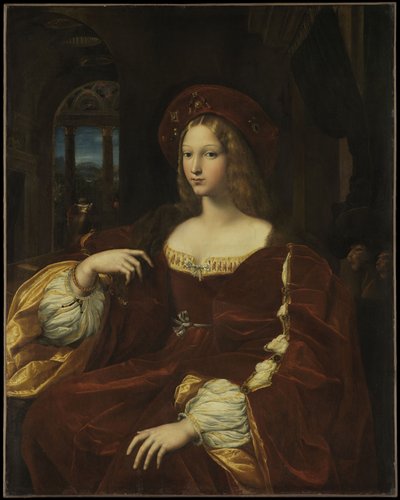 ドナイザベルデレケセンスの肖像、ナポリの副王1500-1577、1518年頃 作： Raffaello Sanzio Raphael
