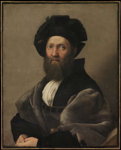 Baldassare Castiglioneの肖像、1515年頃 作： Raffaello Sanzio Raphael