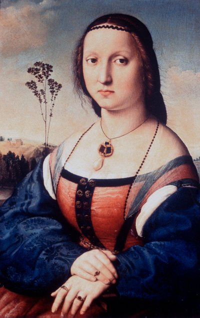 マッダレーナドニの肖像、1506年 作： Raffaello Sanzio Raphael