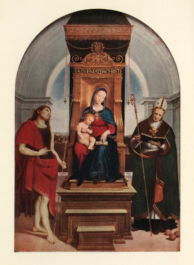 Ansideiマドンナ、1505年、c1912 作： Raffaello Sanzio Raphael