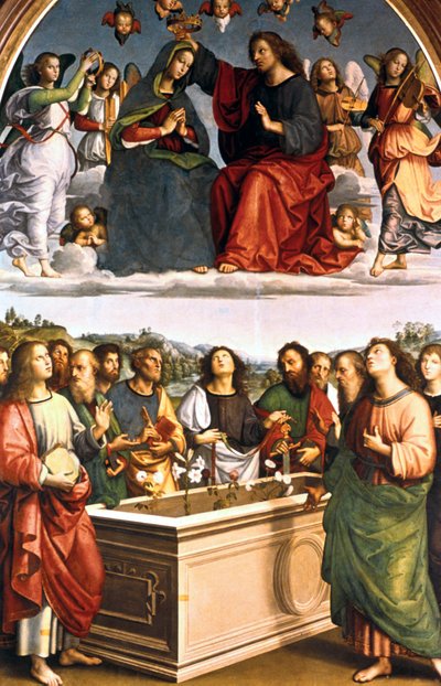 聖母オディ祭壇の戴冠、1502-1503 作： Raffaello Sanzio Raphael