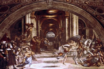 寺院からのヘリオドロスの追放、1512-1514 作： Raffaello Sanzio Raphael