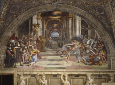 寺院からのヘリオドロスの追放、スタンザディエリオドロ、1511〜12年 作： Raffaello Sanzio Raphael