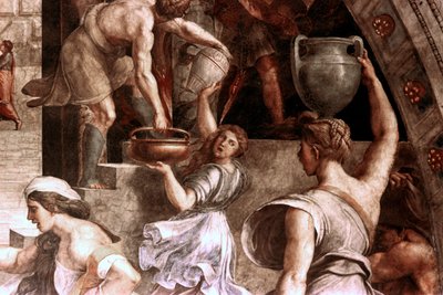 ボルゴディテールの炎、1514 作： Raffaello Sanzio Raphael