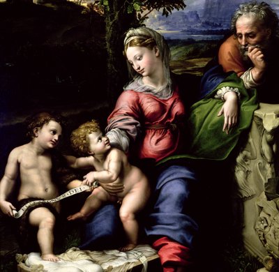 オークの木の聖家族、1518年頃（56298の詳細） 作： Raffaello Sanzio Raphael