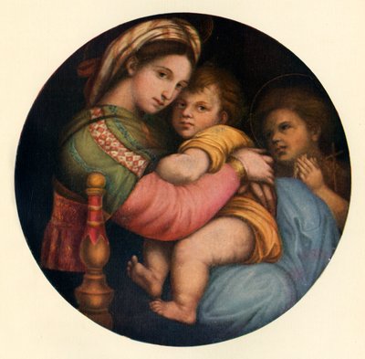 マドンナデラセディア、c1514、c1912 作： Raffaello Sanzio Raphael