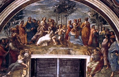 パルナッソス、署名の部屋から、1510-1511 作： Raffaello Sanzio Raphael