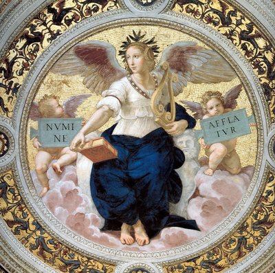詩。セグナチュラの部屋、1508年 作： Raffaello Sanzio Raphael