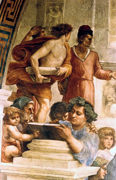 アテネの学校、1509 作： Raffaello Sanzio Raphael