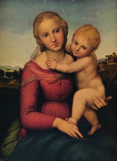 小さなカウパーマドンナ、1505 作： Raffaello Sanzio Raphael