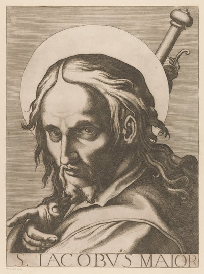Meerdere のセントジェームス St. James the Greater (オブジェクトのタイトル) Christ, Mary en de twaalf apostelen (シリーズタイトル) 聖使徒大学（シリーズタイトル） 作： Raffaello Schiaminossi