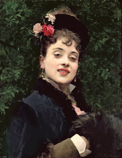 アーティストのモデル、Aline Masson 作： Raimundo de Madrazo y Garreta