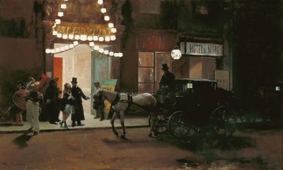 仮面舞踏会を離れる 作： Raimundo de Madrazo y Garreta
