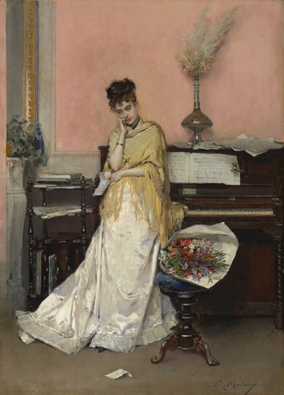 Reverie-The Letter、1870年代 作： Raimundo de Madrazo y Garreta