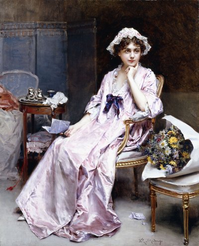 しぶしぶ愛人 作： Raimundo de Madrazo y Garreta
