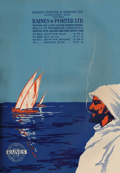 「Raines & Porter Ltd. の広告」、1919 年 作： Raines and Porter