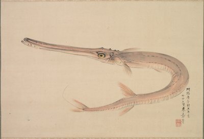 ダツは生きていた、1870年。 作： Raisho Nakajima