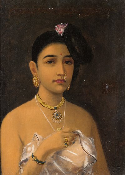 マラヤーリの美しさ（キャンバスに油彩） 作： Raja Ravi Varma