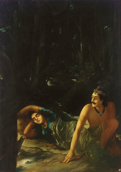 ナラとダマヤンティ 作： Raja Ravi Varma