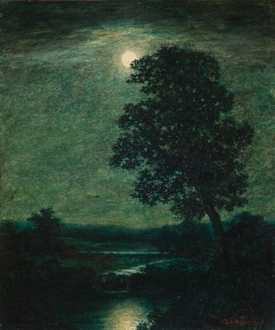月光 1883年 （油彩・キャンバス） 作： Ralph Albert Blakelock