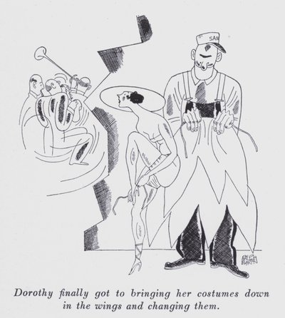 アニータ・ルース著「But Gentlemen Marry Brunettes」のイラスト（リトグラフ版 作： Ralph Barton