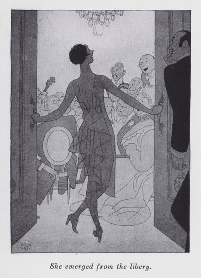 アニータ・ルース著「But Gentlemen Marry Brunettes」のイラスト（リトグラフ版 作： Ralph Barton