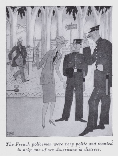 アニータ・ルース著「But Gentlemen Marry Brunettes」のイラスト（リトグラフ版 作： Ralph Barton