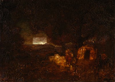 1879年以降のカヌービルダー。 作： Ralph Albert Blakelock
