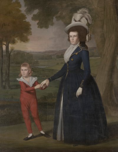 ローラ・ウォルコット・モーズリーとチャールズ・モーズリー (1761 年) 作： Ralph Earl