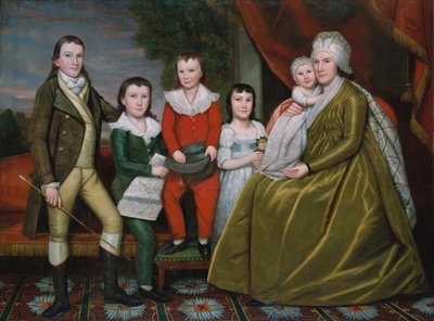 ノア・スミス夫人とその子供たち 作： Ralph Earl