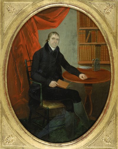 コネチカットの時計職人の肖像、カリフォルニア州。 1800年。 作： Ralph Earl