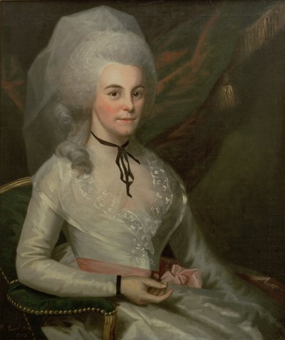 エリザベスシュイラーハミルトンの肖像、アレクサンドルハミルトンの妻（1757-1804） 作： Ralph Earl or Earle