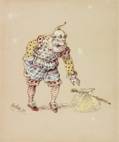 バンドルを盗むビリーパービス、1876年（紙と鉛筆） 作： Ralph Hedley