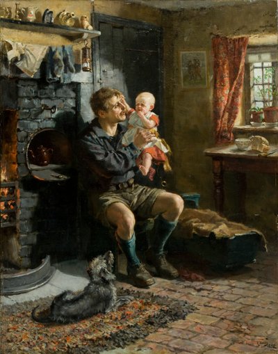 ジョーディ・ハード・ザ・バーン、1890 作： Ralph Hedley