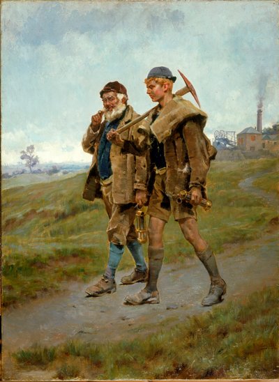 帰宅、1888 作： Ralph Hedley