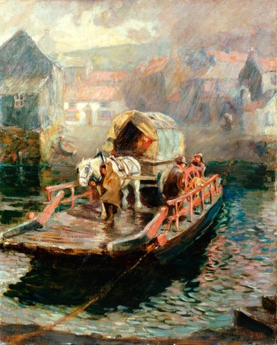 ヒルトンフェリー、1910年 作： Ralph Hedley
