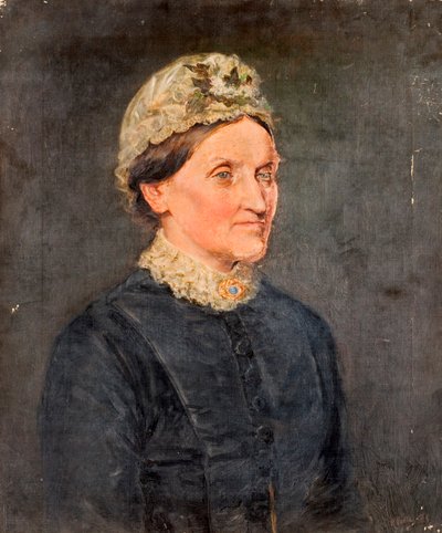 1881年の老婦人の肖像 作： Ralph Hedley