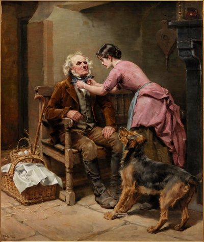市場への準備、1888 作： Ralph Hedley