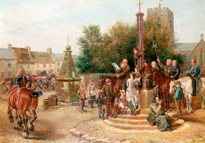 コーブリッジでスタッグショーフェアを宣言 作： Ralph Hedley